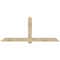 Ekena Millwork Eugene Rough Sawn Timber Gable Bracket, Douglas Fir, 96"W x 40"H x 6"D x 6"F, 10/12 Pitch GBW096X40X0606EUG00RDF - alternate 1